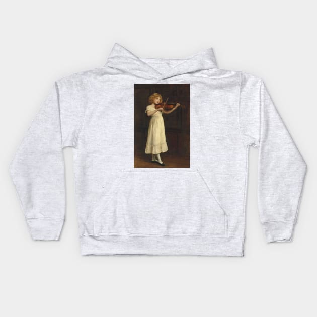 The Sonatina by John Collier Kids Hoodie by Classic Art Stall